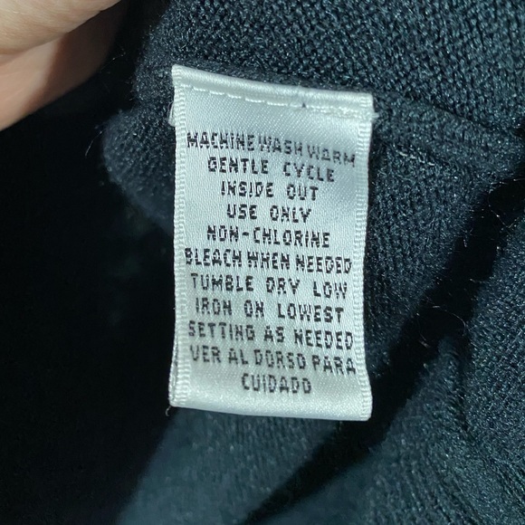 Vintage Liz Baker Short Sleeve Sweater in Black Size Large - Picture 7 of 8